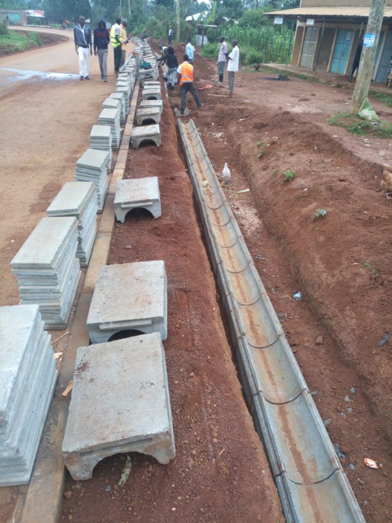 Drainage works, Bungoma KURA project, 2019
